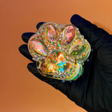 Green Sparkle Cat Paw