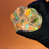 Green Sparkle Cat Paw