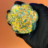 Green Sparkle Cat Paw